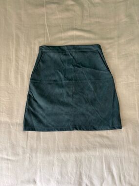 Shinestar Dark Teal Mini Skirt